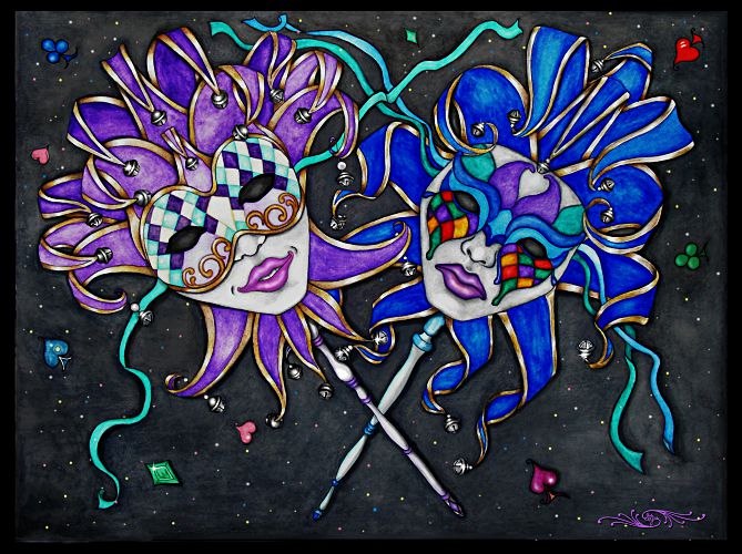 The Jesters - Prints, blankets, products available